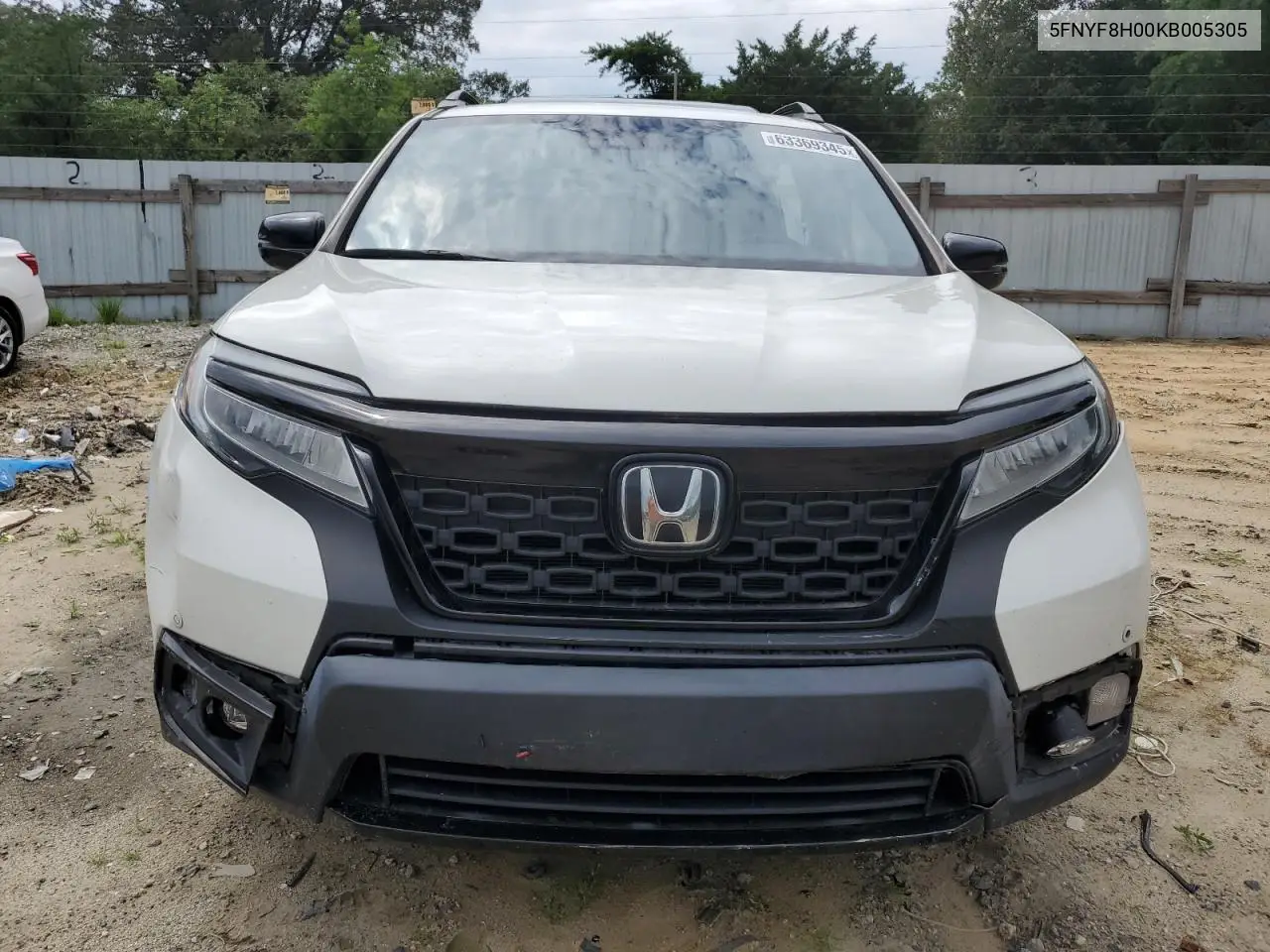 2019 Honda Passport Elite VIN: 5FNYF8H00KB005305 Lot: 63369345