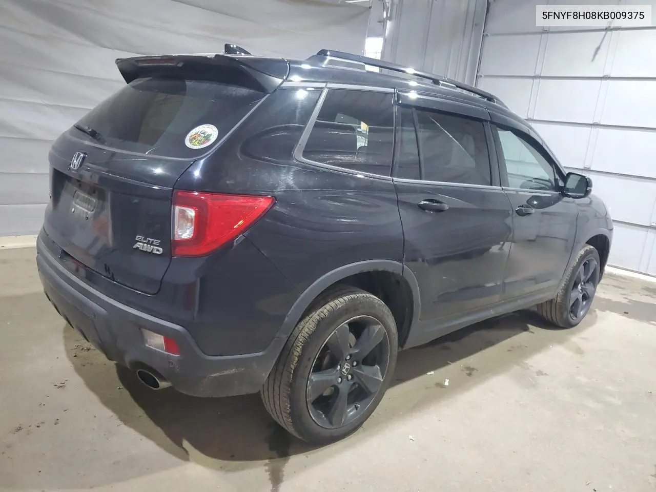 2019 Honda Passport Elite VIN: 5FNYF8H08KB009375 Lot: 63916565