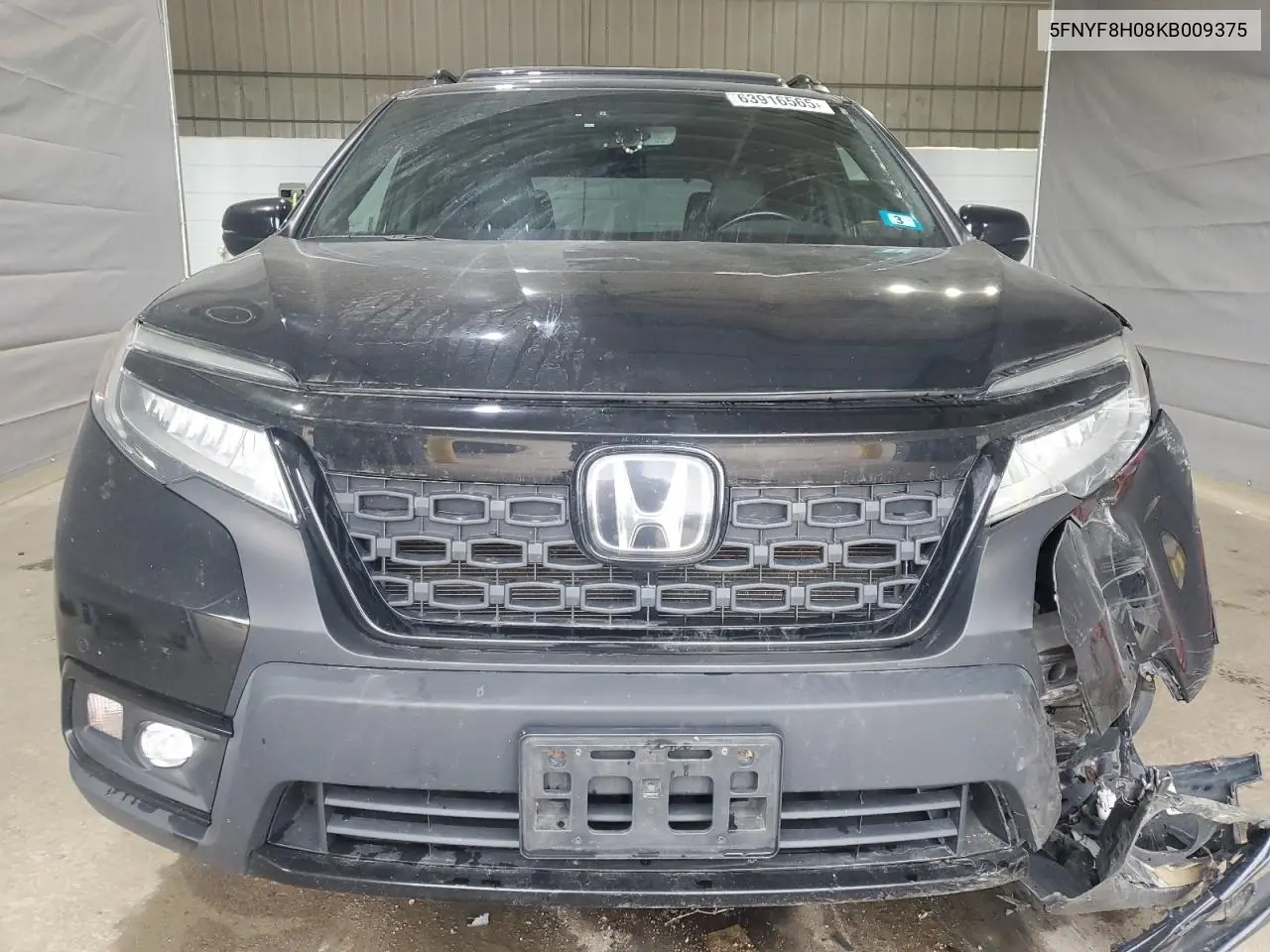 2019 Honda Passport Elite VIN: 5FNYF8H08KB009375 Lot: 63916565