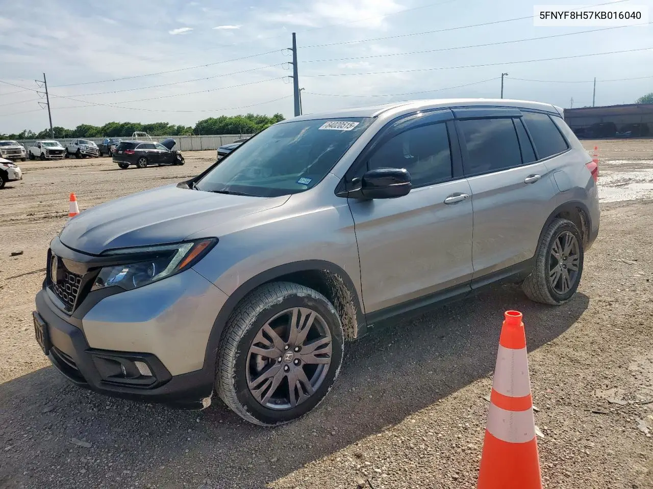 2019 Honda Passport Exl VIN: 5FNYF8H57KB016040 Lot: 64020515