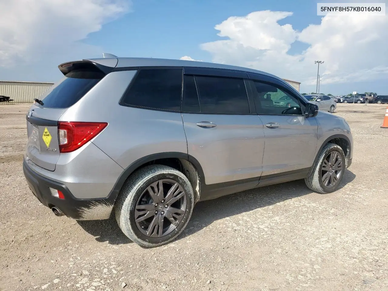 2019 Honda Passport Exl VIN: 5FNYF8H57KB016040 Lot: 64020515