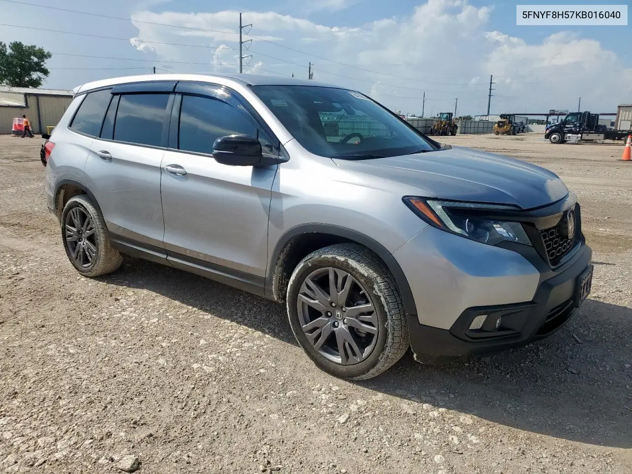 2019 Honda Passport Exl VIN: 5FNYF8H57KB016040 Lot: 64020515