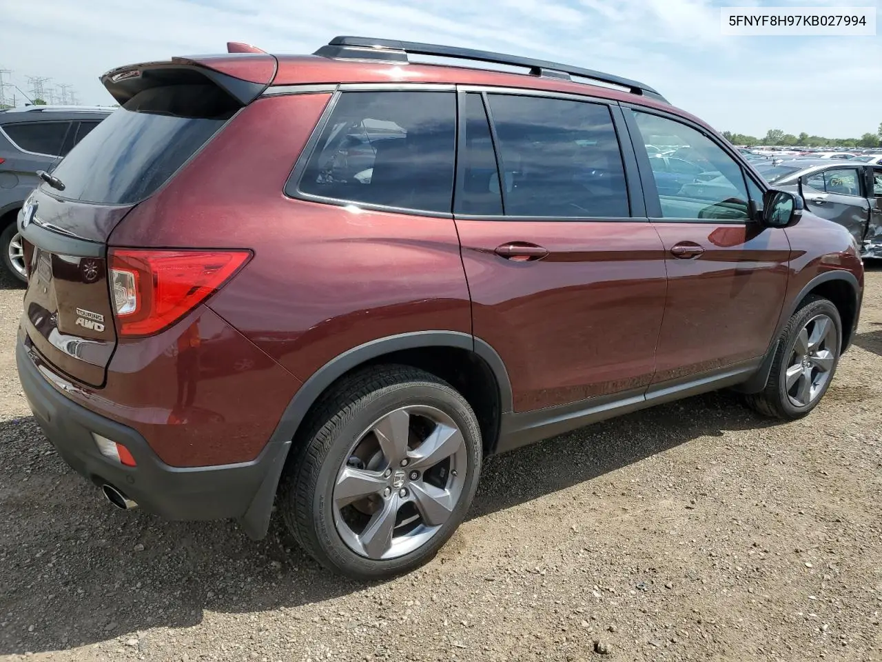 2019 Honda Passport Touring VIN: 5FNYF8H97KB027994 Lot: 64122725