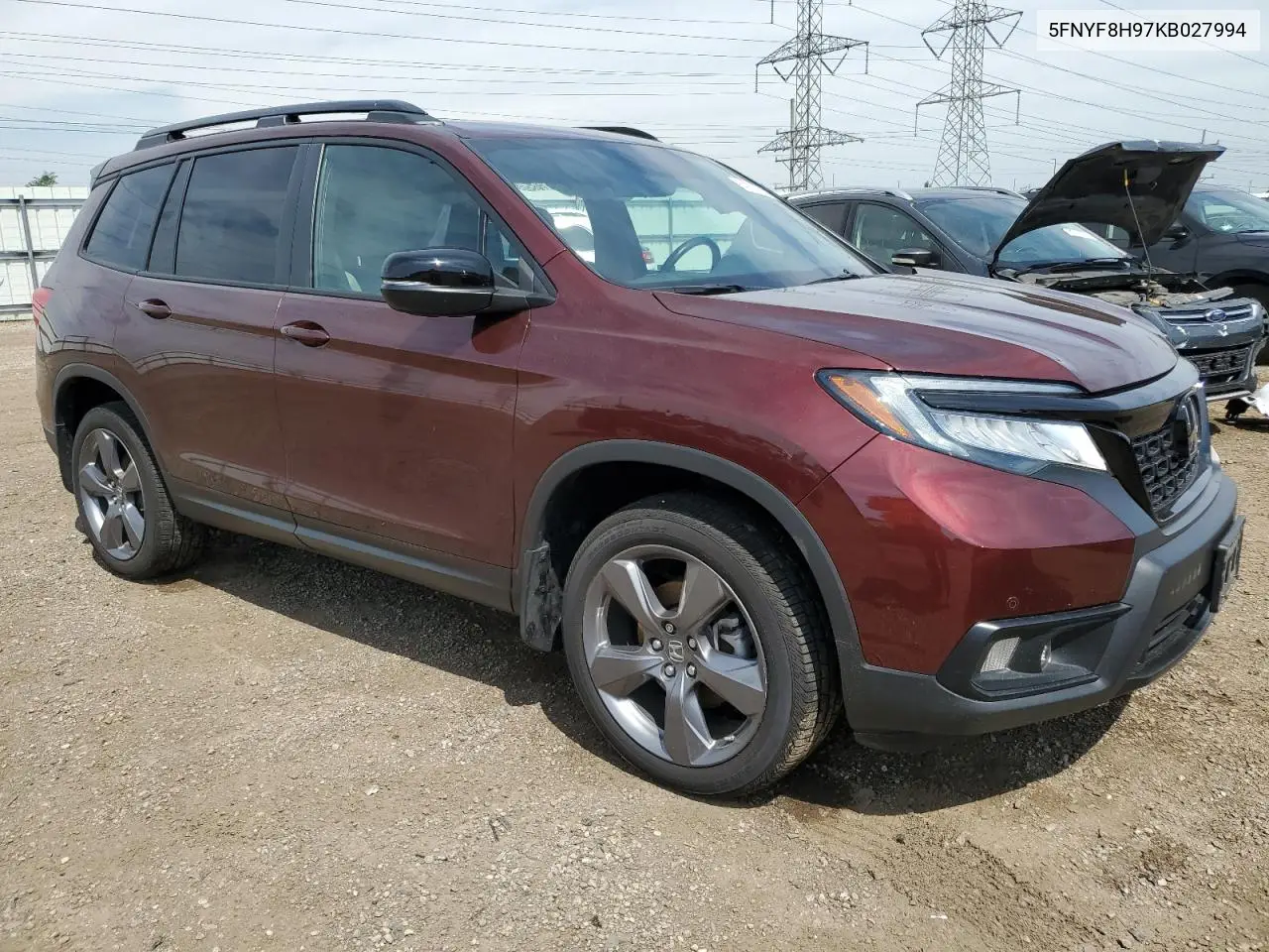 2019 Honda Passport Touring VIN: 5FNYF8H97KB027994 Lot: 64122725