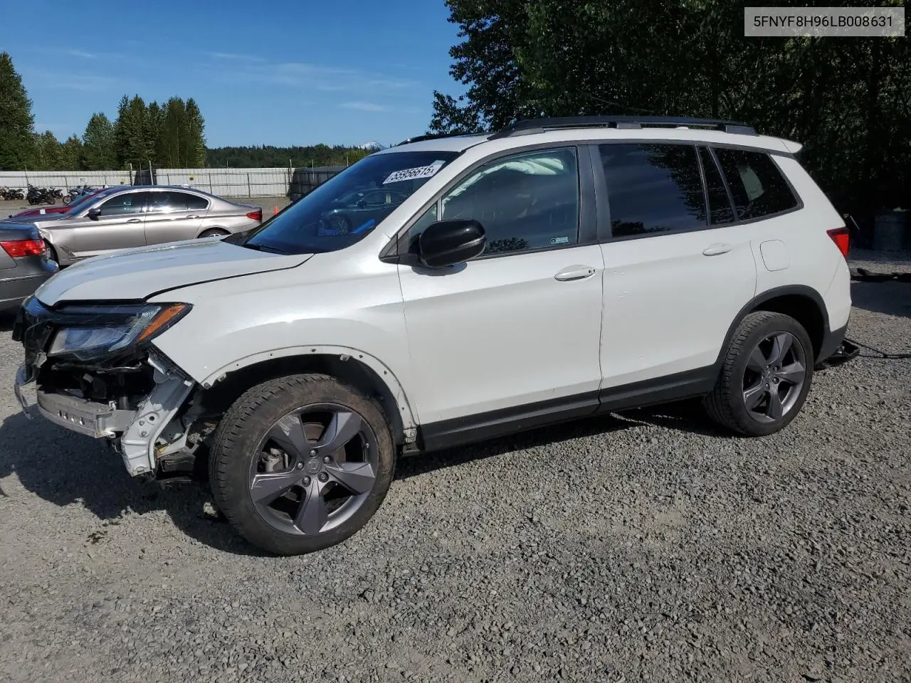2020 Honda Passport Touring VIN: 5FNYF8H96LB008631 Lot: 55956615