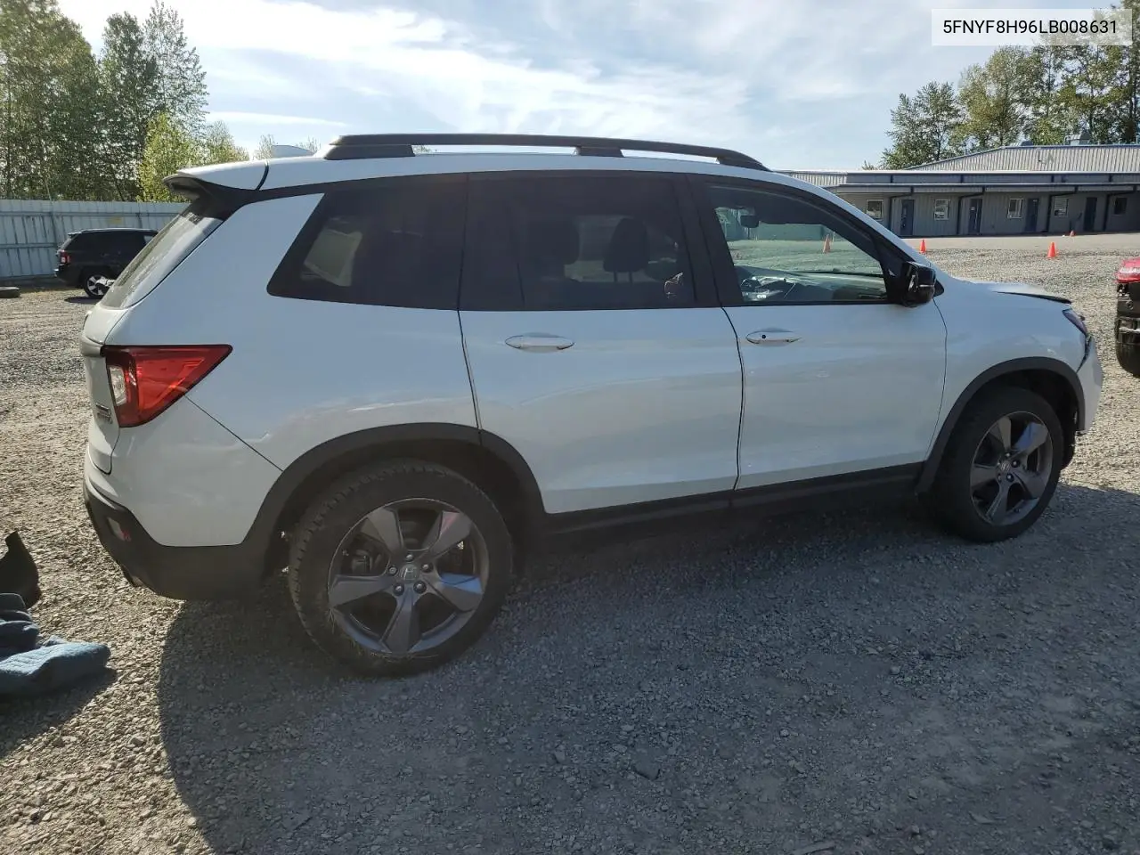 2020 Honda Passport Touring VIN: 5FNYF8H96LB008631 Lot: 55956615