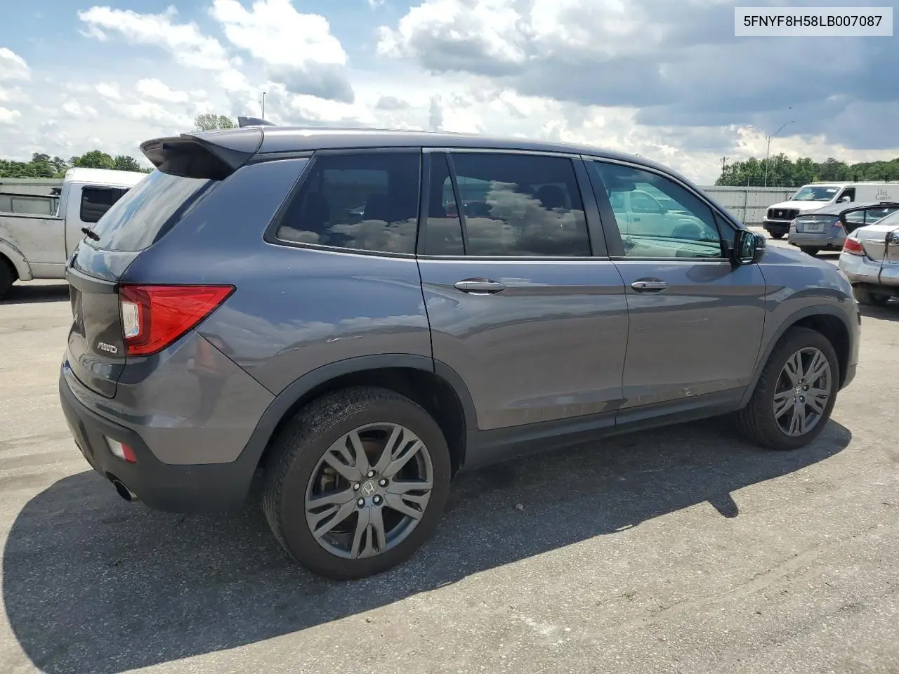 2020 Honda Passport Exl VIN: 5FNYF8H58LB007087 Lot: 57041945