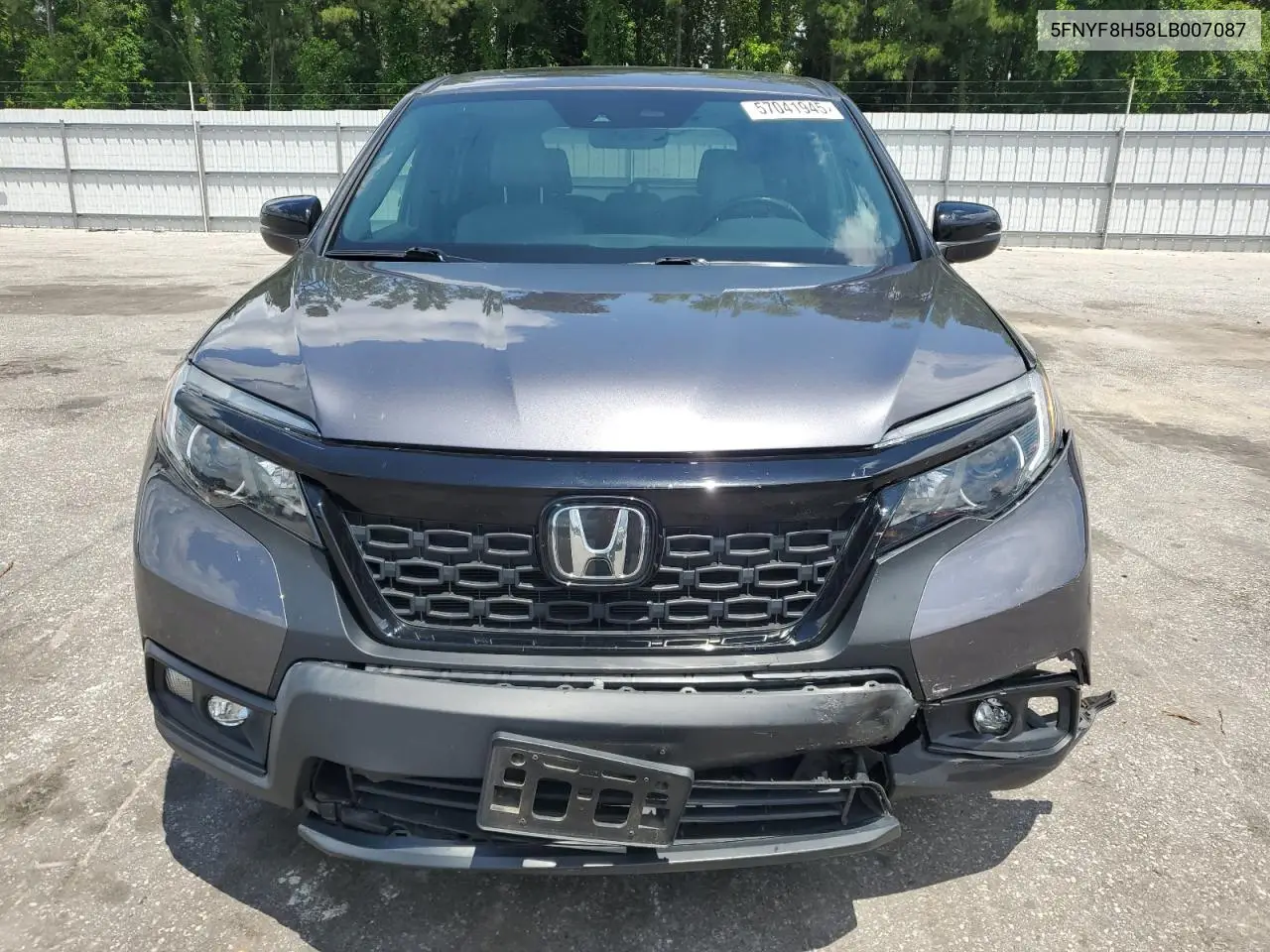2020 Honda Passport Exl VIN: 5FNYF8H58LB007087 Lot: 57041945