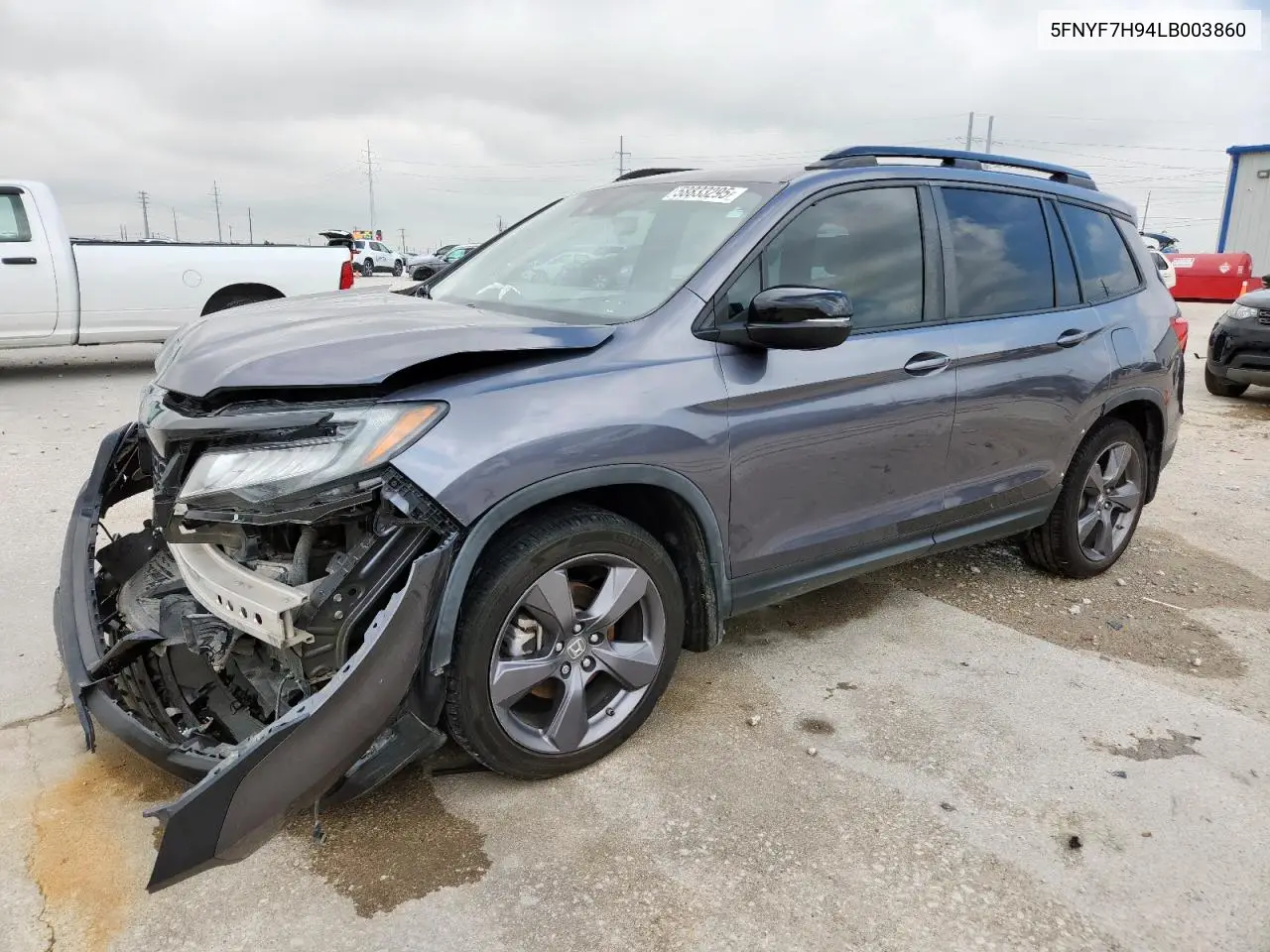 2020 Honda Passport Touring VIN: 5FNYF7H94LB003860 Lot: 58833295