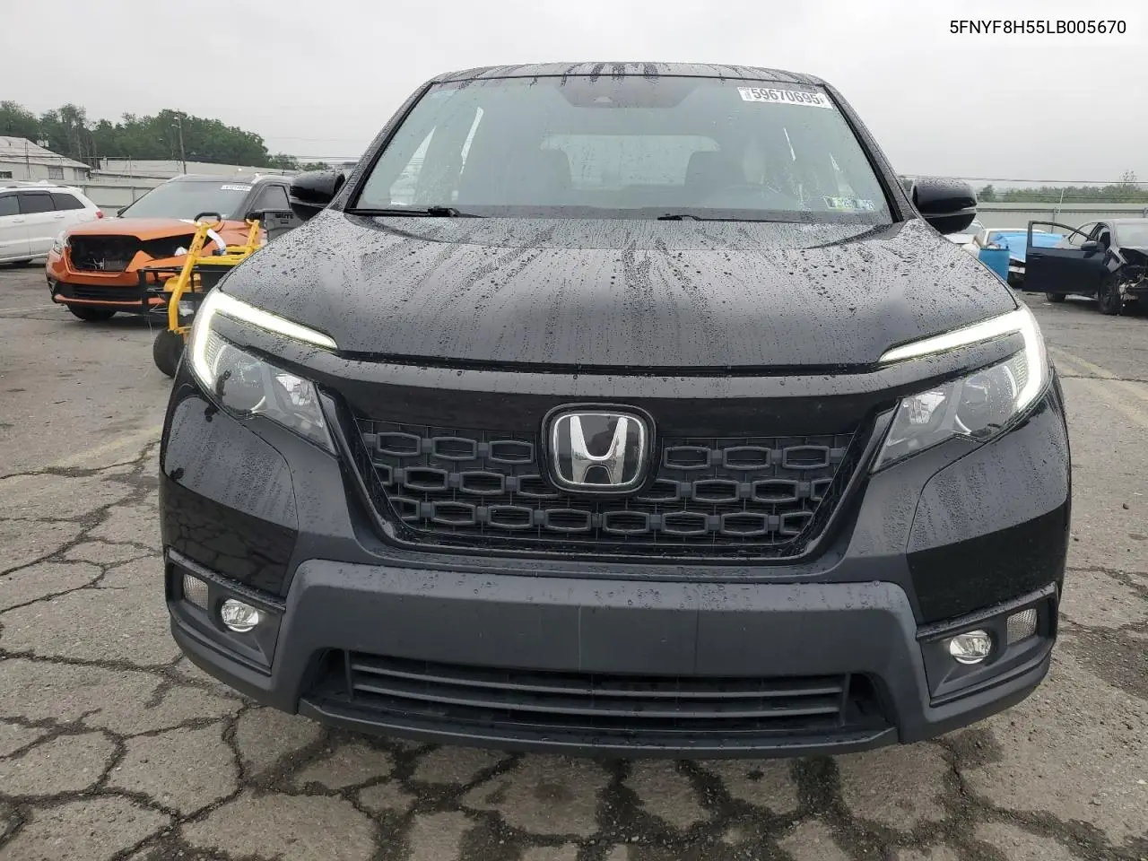 2020 Honda Passport Exl VIN: 5FNYF8H55LB005670 Lot: 59670695