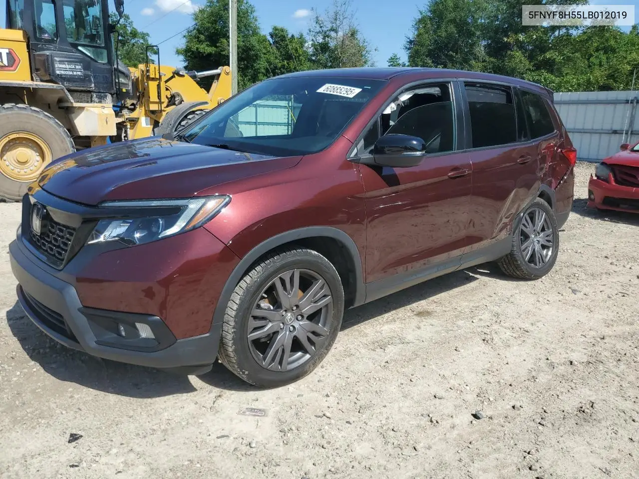 2020 Honda Passport Exl VIN: 5FNYF8H55LB012019 Lot: 60885295