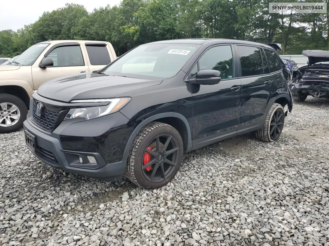 2020 Honda Passport Exl VIN: 5FNYF8H50LB019444 Lot: 64470115