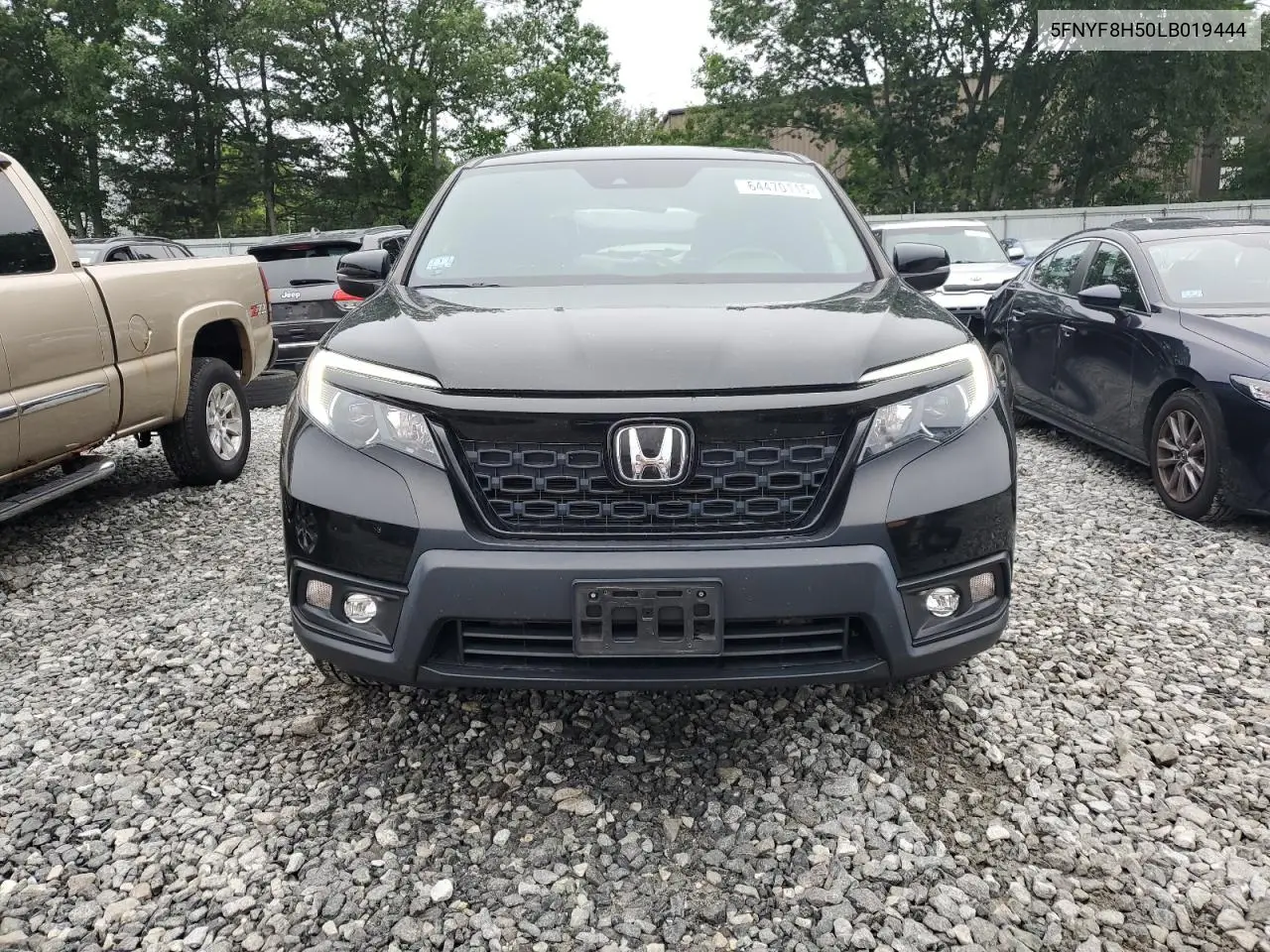 2020 Honda Passport Exl VIN: 5FNYF8H50LB019444 Lot: 64470115