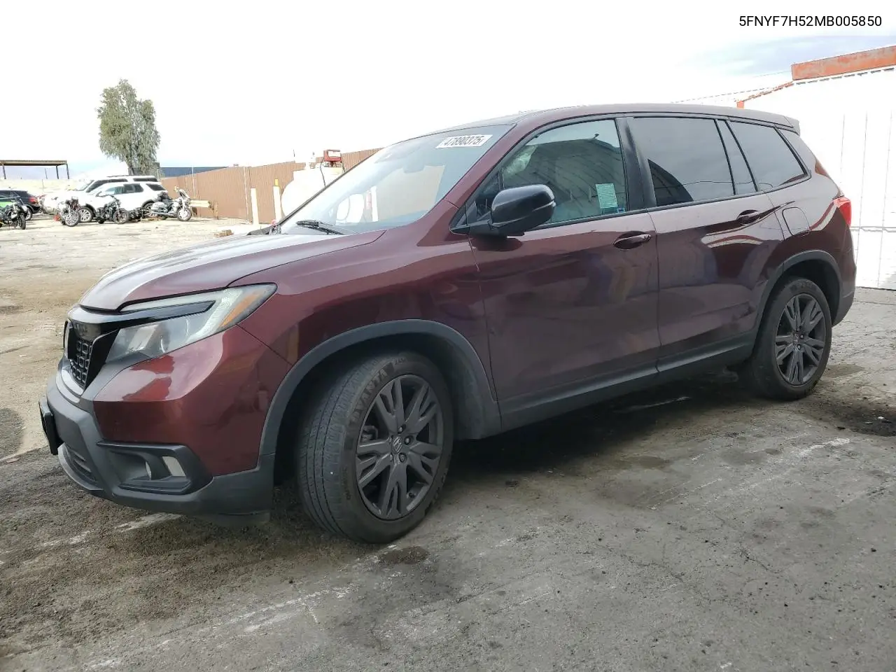 2021 Honda Passport Exl VIN: 5FNYF7H52MB005850 Lot: 47890375