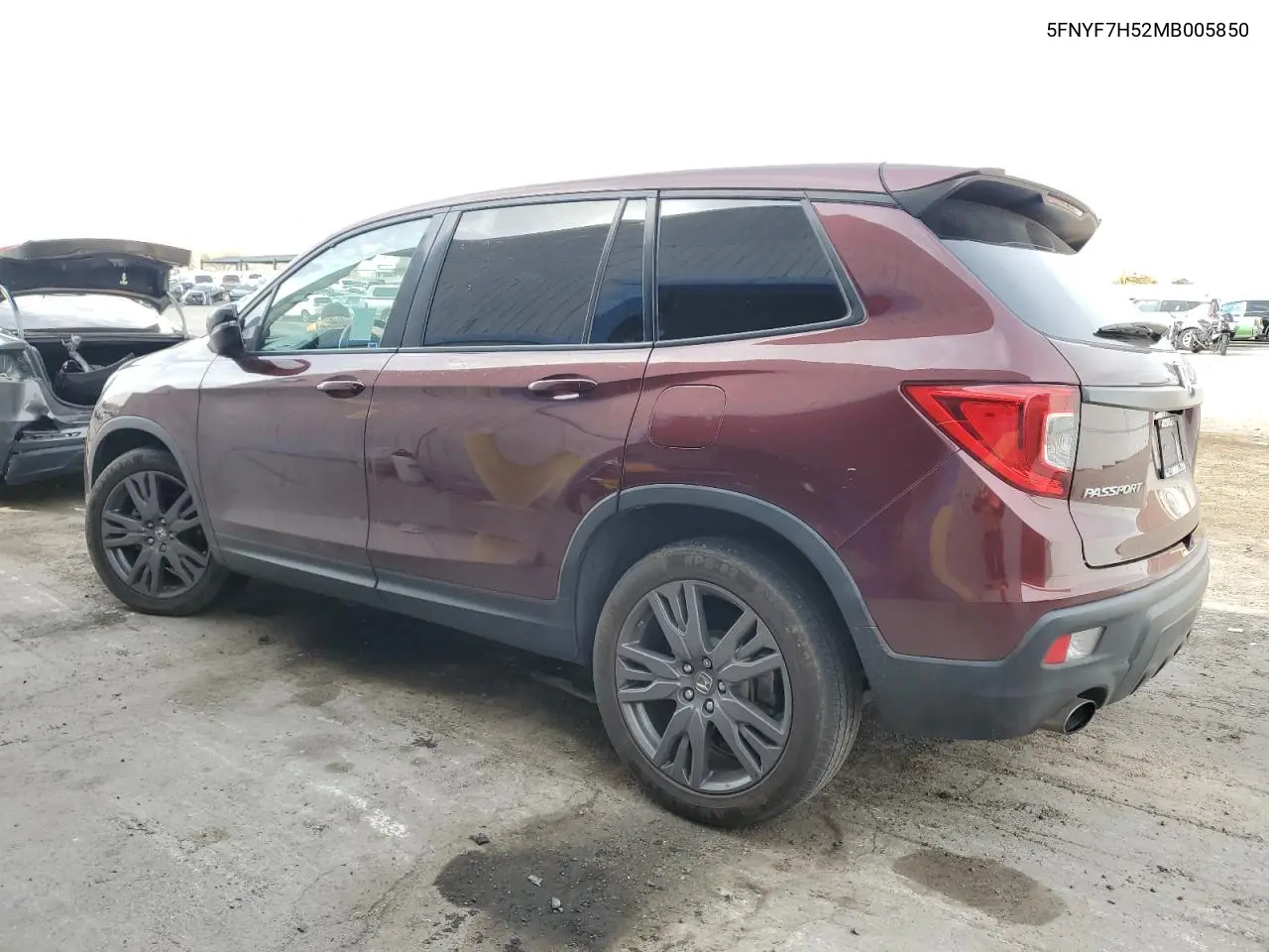 2021 Honda Passport Exl VIN: 5FNYF7H52MB005850 Lot: 47890375