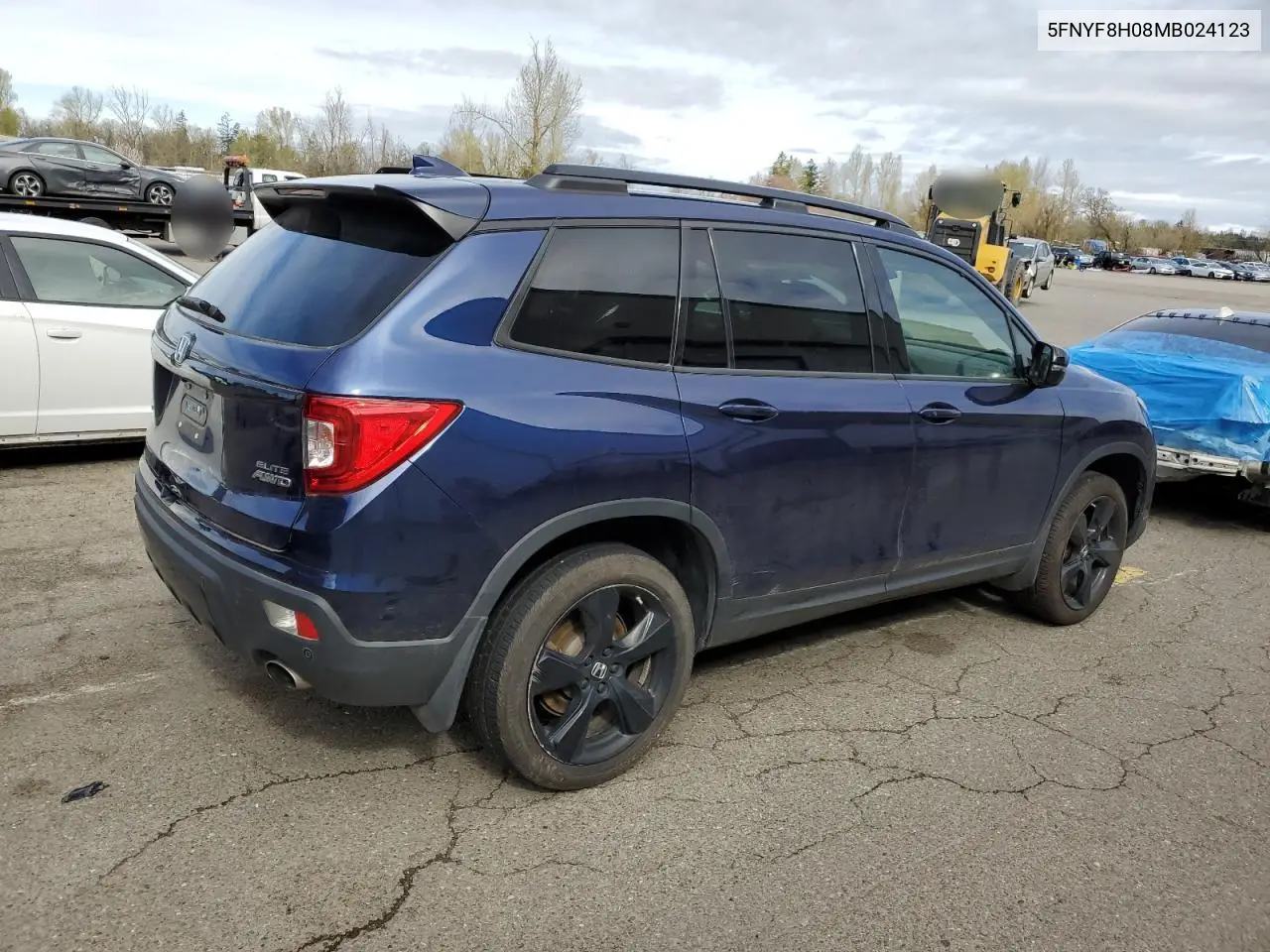 2021 Honda Passport Elite VIN: 5FNYF8H08MB024123 Lot: 48194105