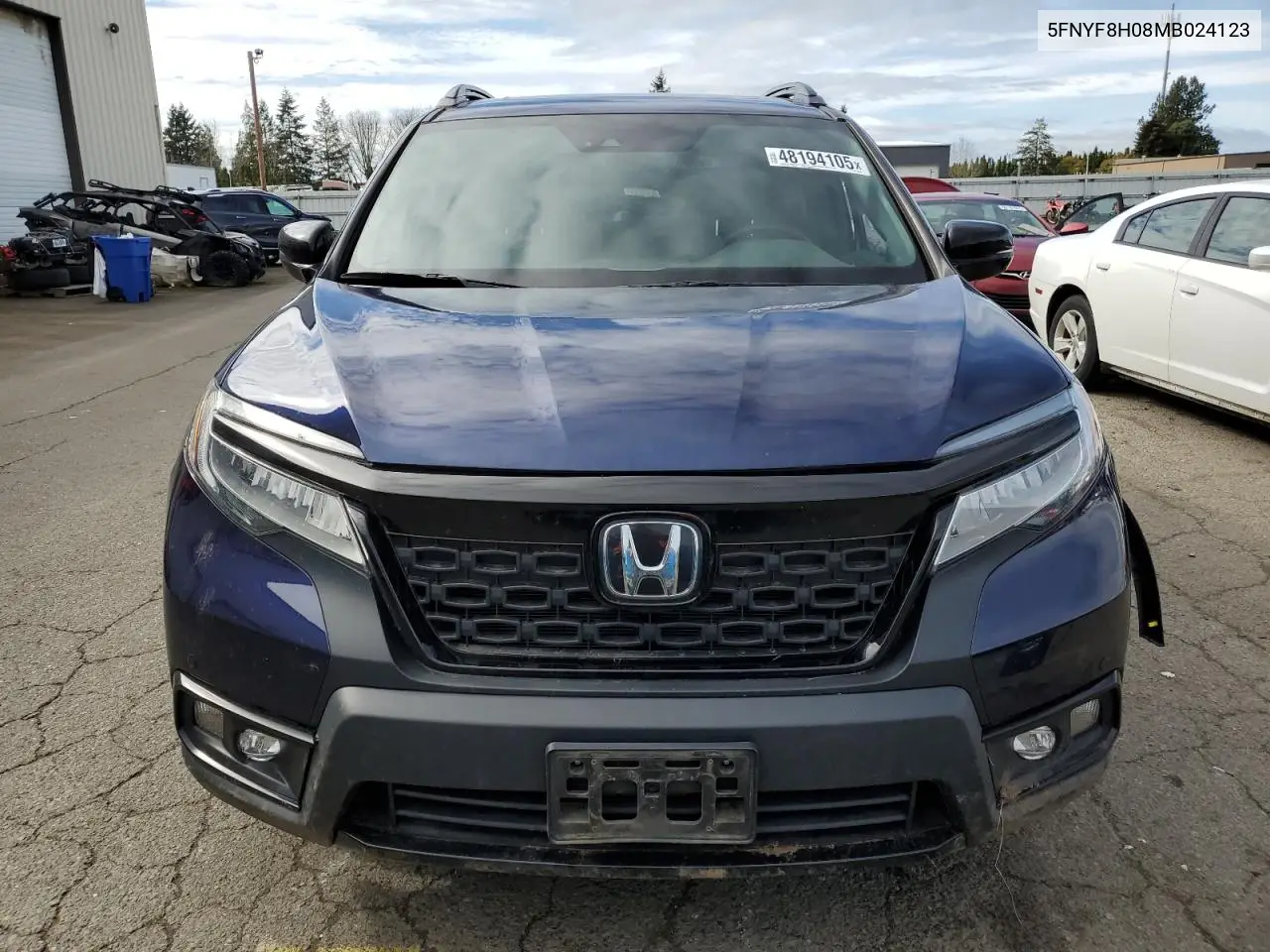 2021 Honda Passport Elite VIN: 5FNYF8H08MB024123 Lot: 48194105