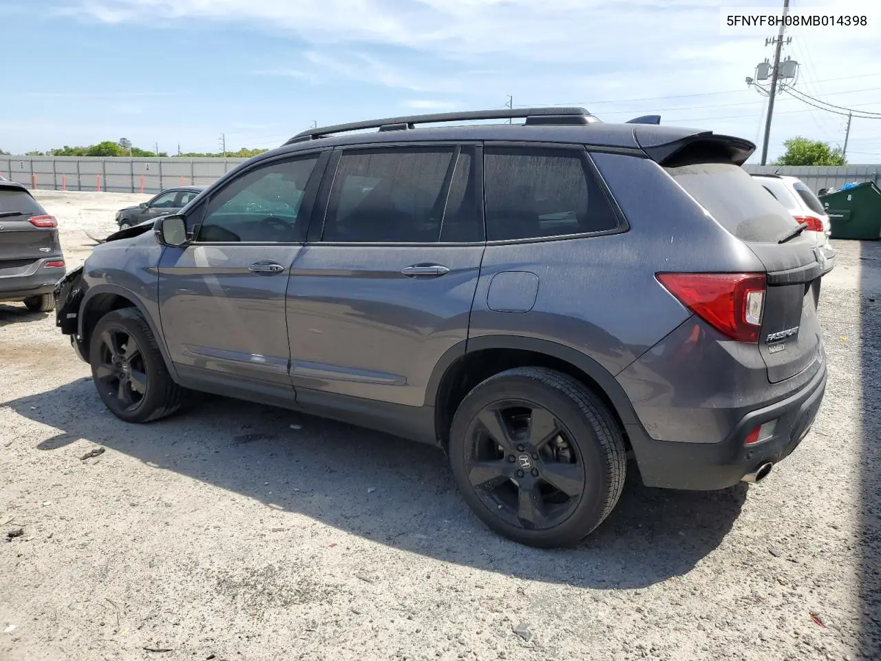 2021 Honda Passport Elite VIN: 5FNYF8H08MB014398 Lot: 50499375