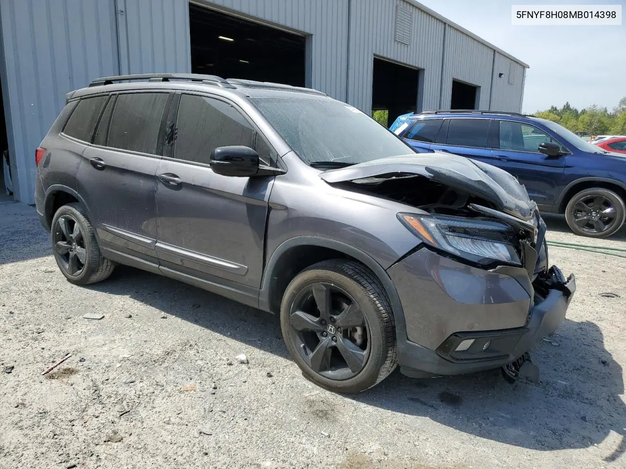 2021 Honda Passport Elite VIN: 5FNYF8H08MB014398 Lot: 50499375