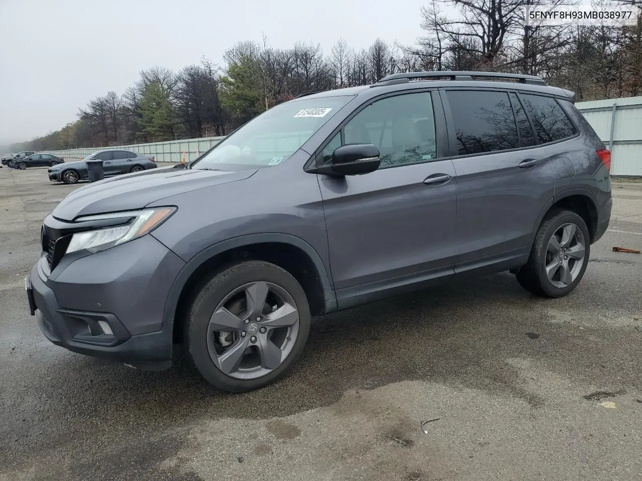 2021 Honda Passport Touring VIN: 5FNYF8H93MB038977 Lot: 51540305