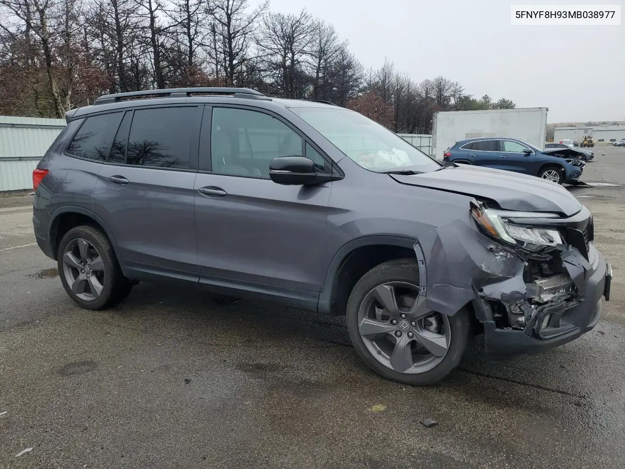 2021 Honda Passport Touring VIN: 5FNYF8H93MB038977 Lot: 51540305