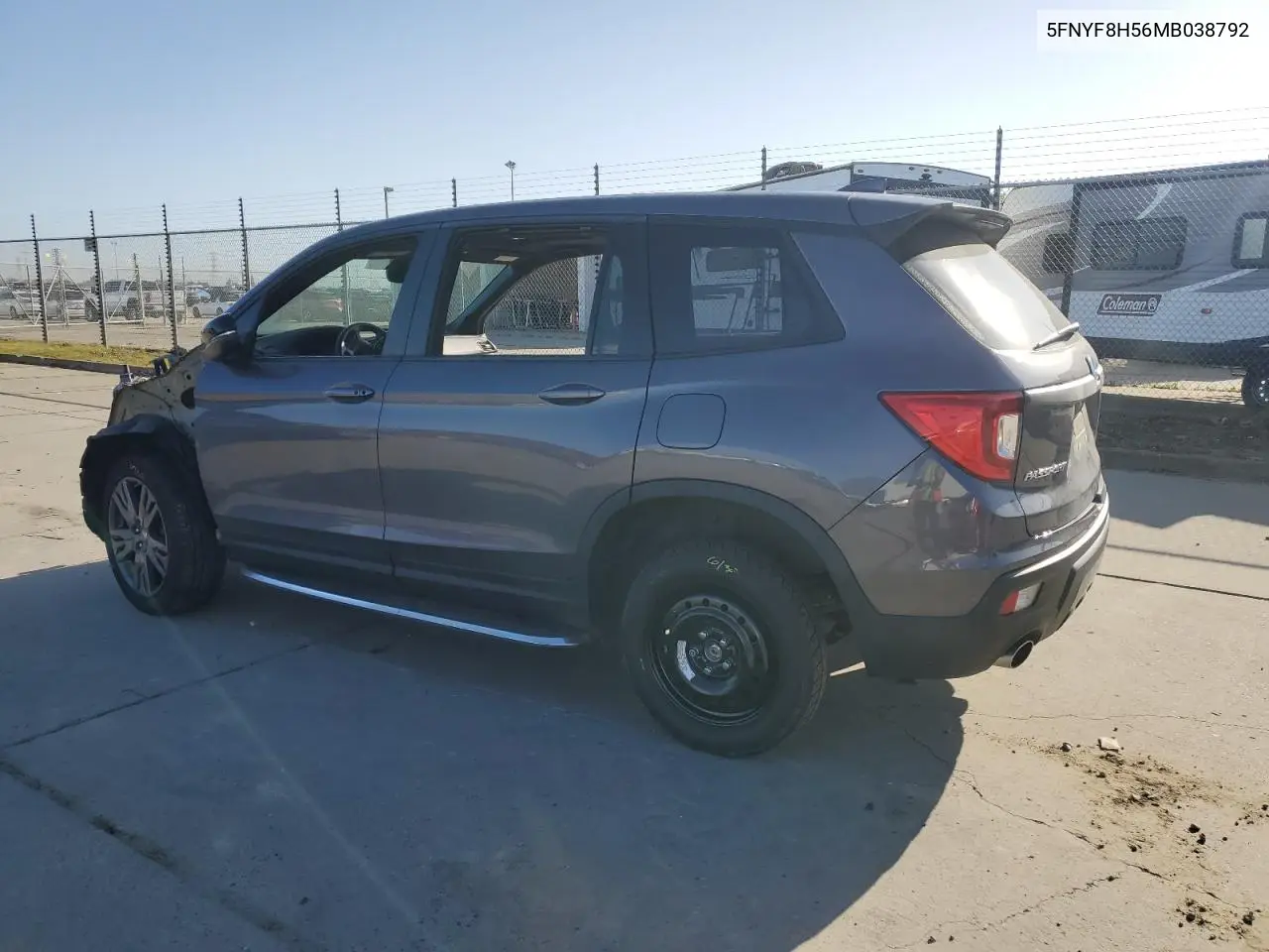 2021 Honda Passport Exl VIN: 5FNYF8H56MB038792 Lot: 52552585