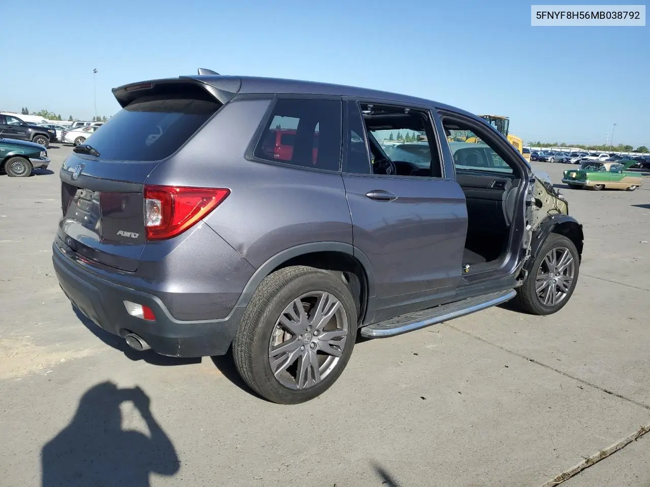 2021 Honda Passport Exl VIN: 5FNYF8H56MB038792 Lot: 52552585