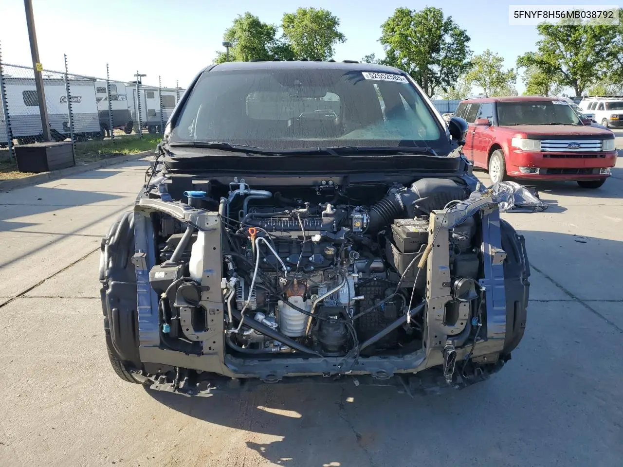 2021 Honda Passport Exl VIN: 5FNYF8H56MB038792 Lot: 52552585