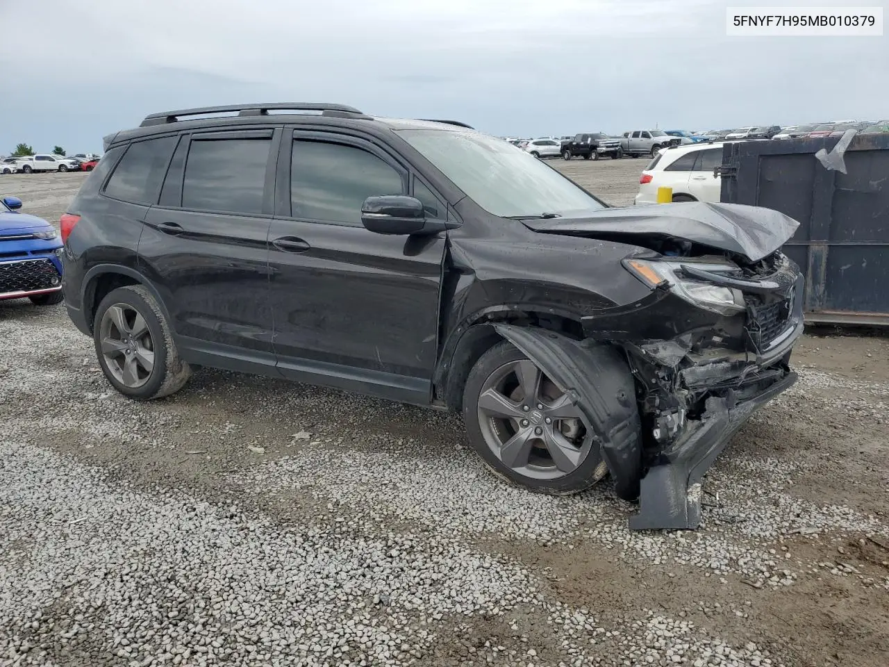 2021 Honda Passport Touring VIN: 5FNYF7H95MB010379 Lot: 55430295