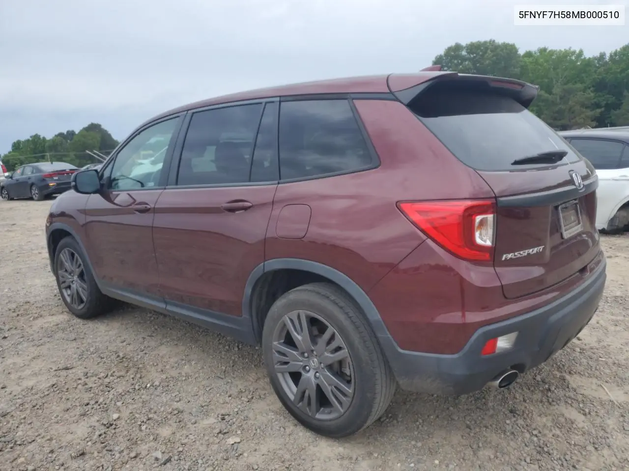 2021 Honda Passport Exl VIN: 5FNYF7H58MB000510 Lot: 55637755