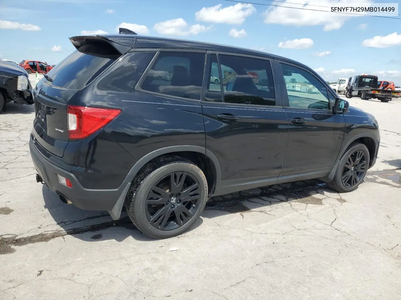 2021 Honda Passport Sport VIN: 5FNYF7H29MB014499 Lot: 55874775