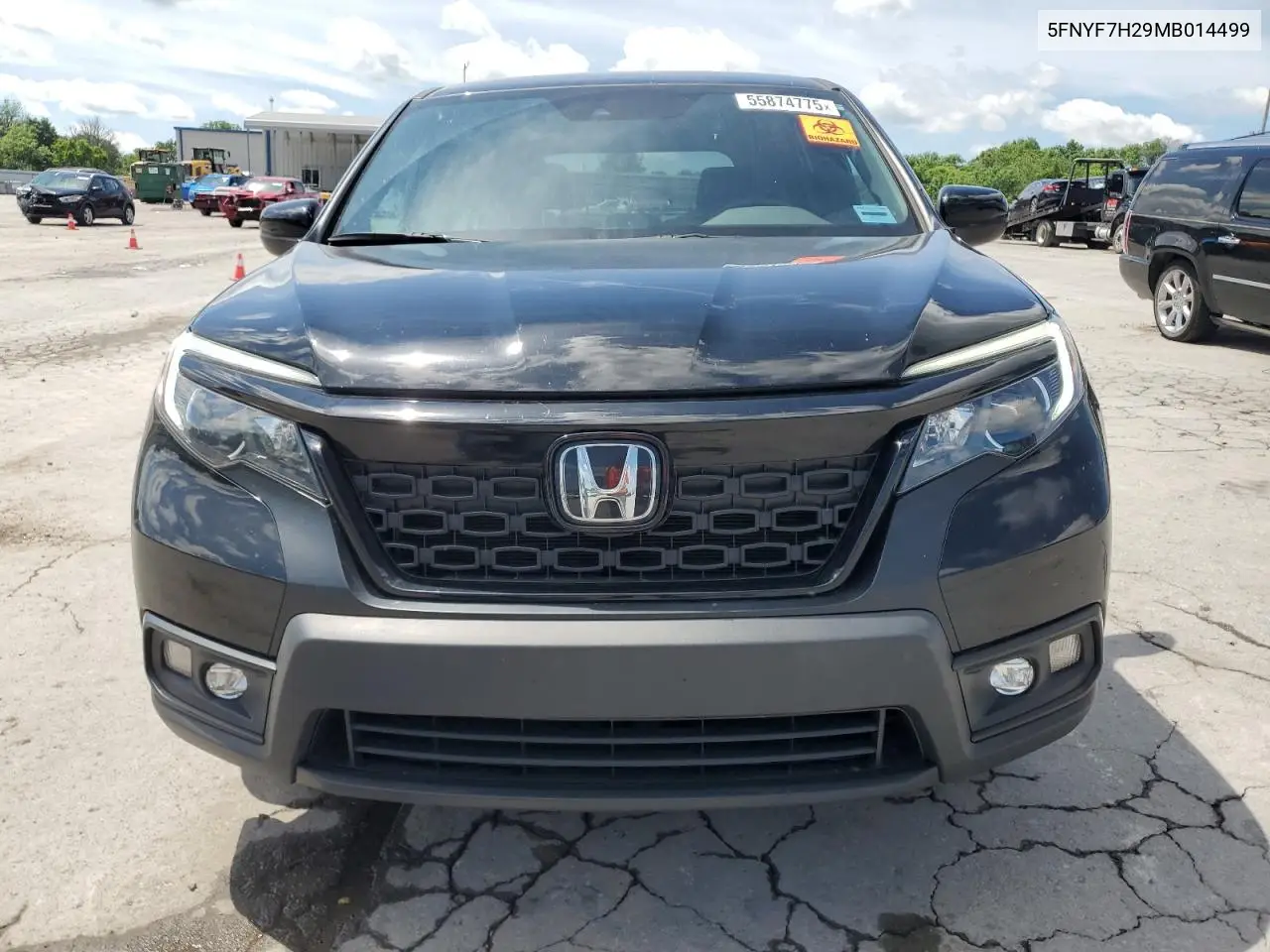 2021 Honda Passport Sport VIN: 5FNYF7H29MB014499 Lot: 55874775