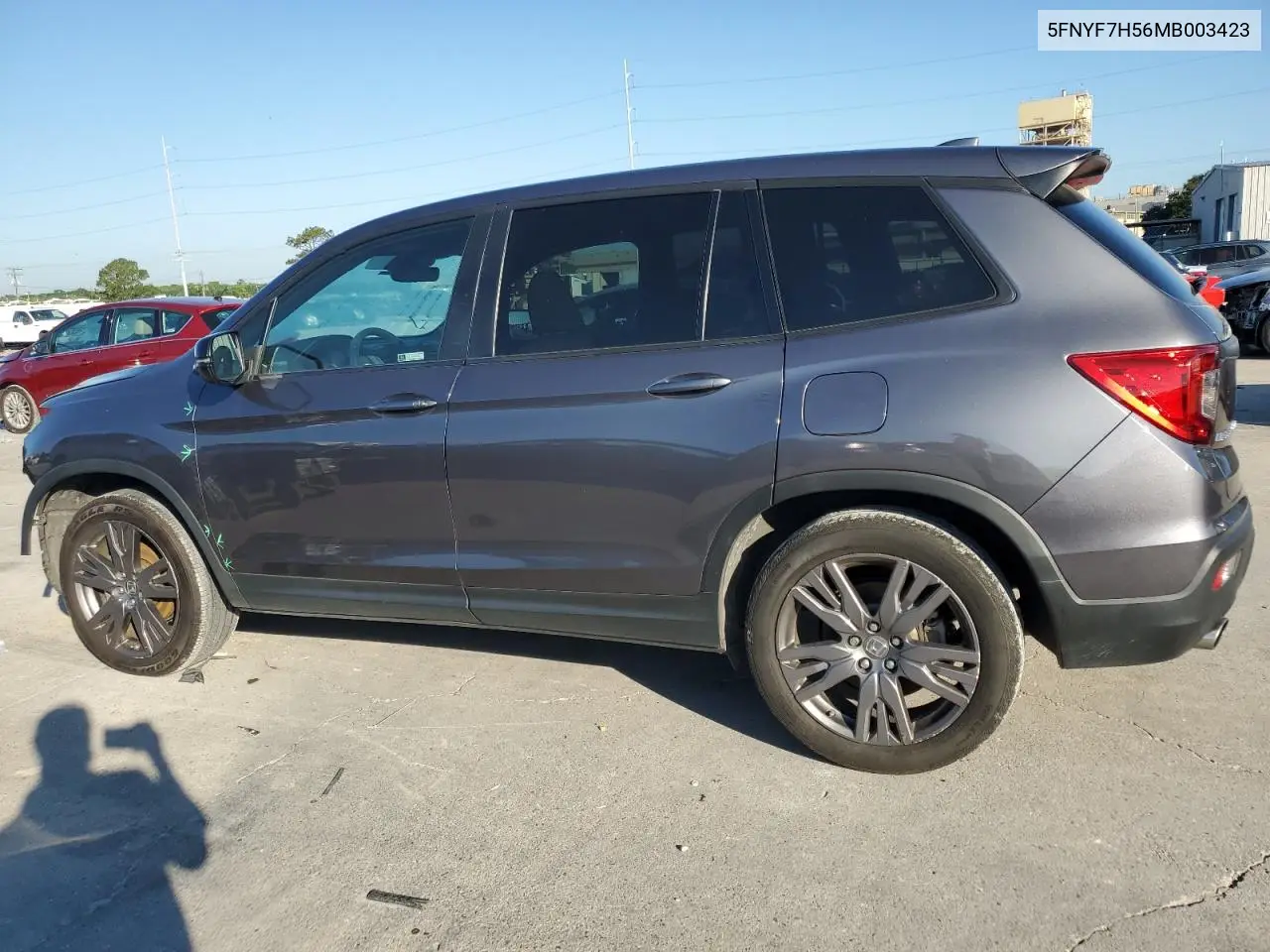 2021 Honda Passport Exl VIN: 5FNYF7H56MB003423 Lot: 55994525