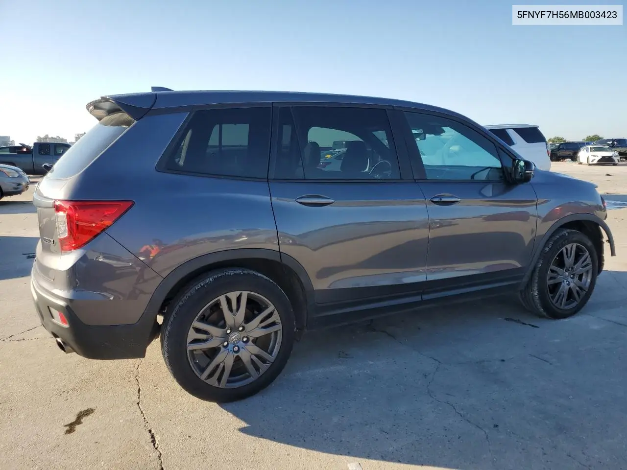 2021 Honda Passport Exl VIN: 5FNYF7H56MB003423 Lot: 55994525