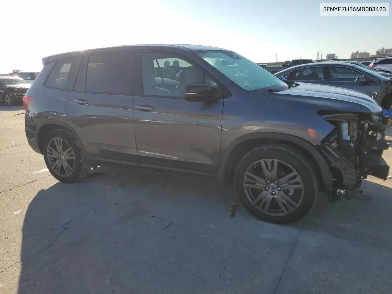 2021 Honda Passport Exl VIN: 5FNYF7H56MB003423 Lot: 55994525