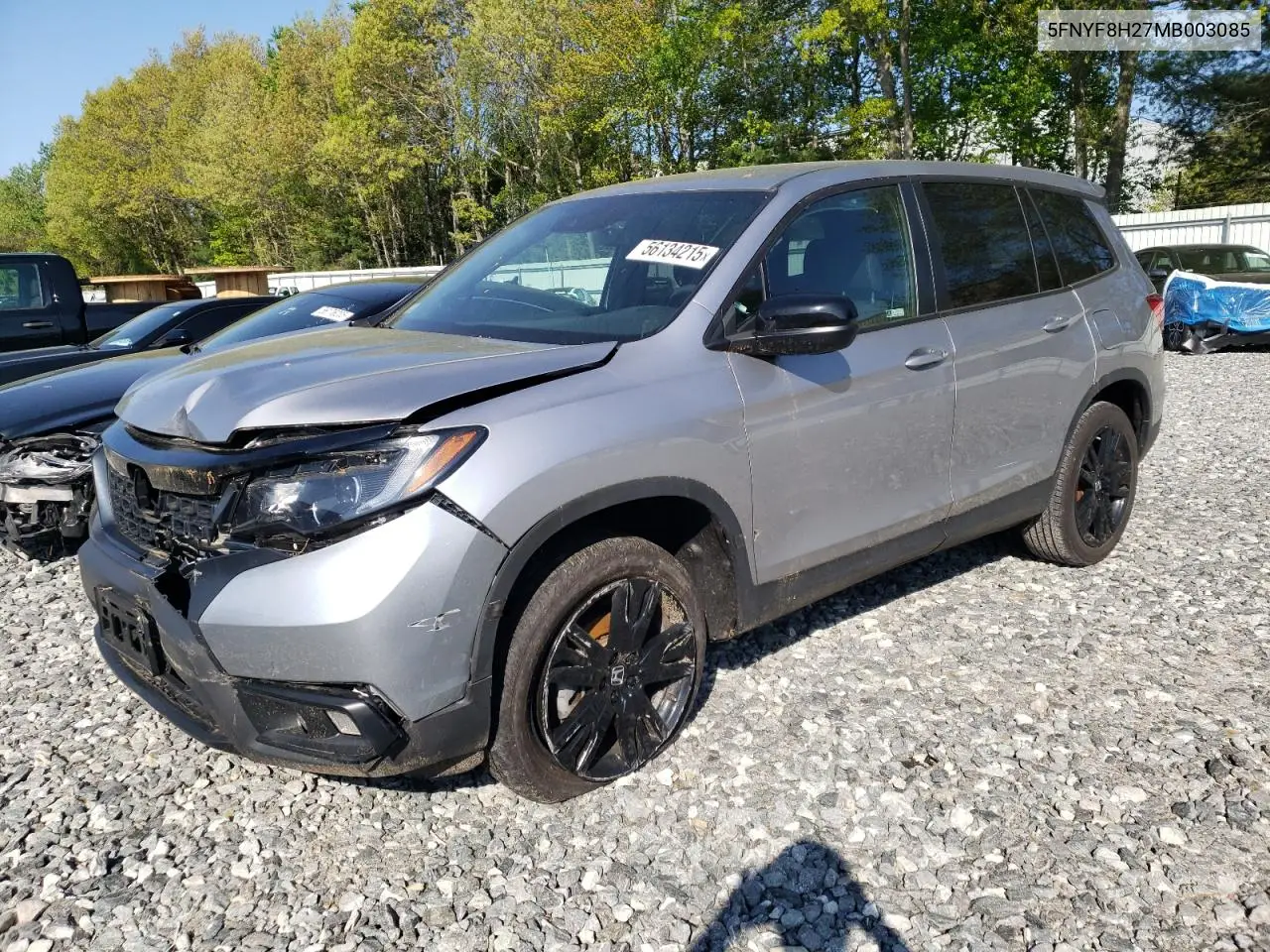 2021 Honda Passport Sport VIN: 5FNYF8H27MB003085 Lot: 56134215