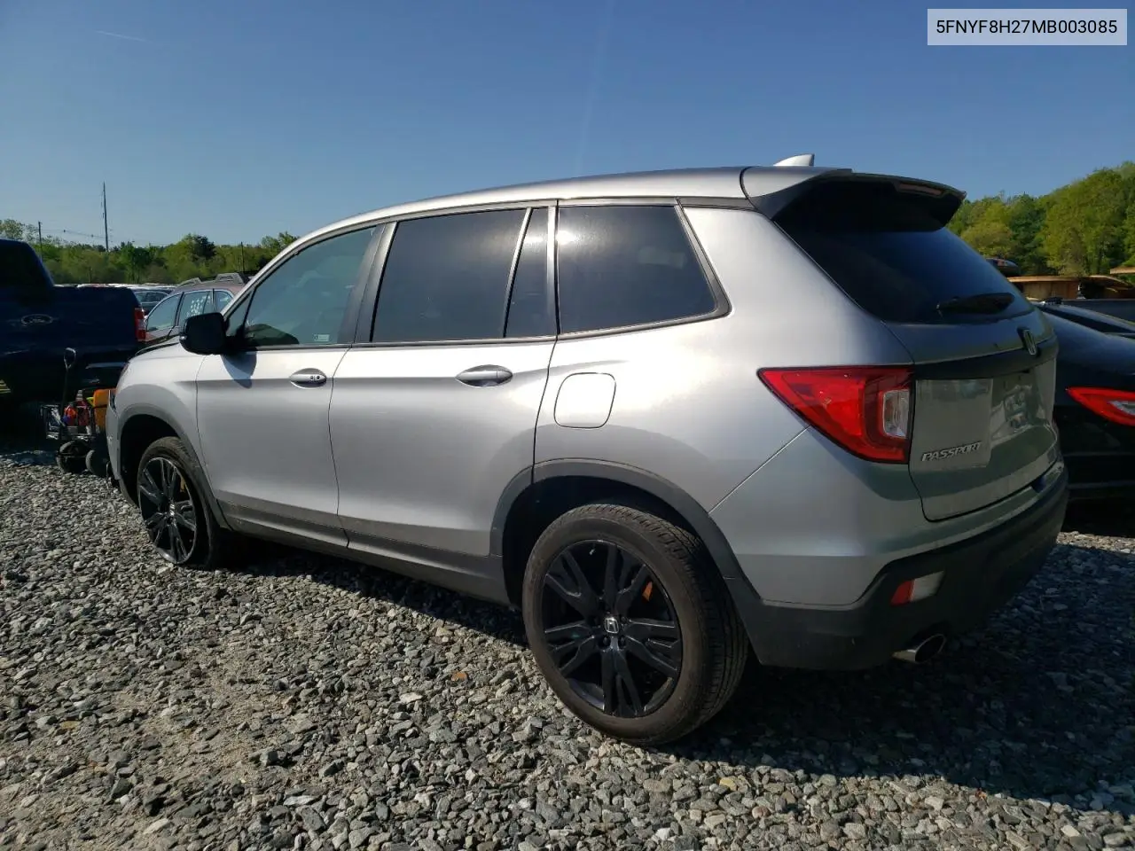 2021 Honda Passport Sport VIN: 5FNYF8H27MB003085 Lot: 56134215