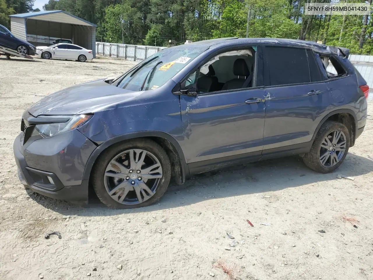 2021 Honda Passport Exl VIN: 5FNYF8H59MB041430 Lot: 56387105