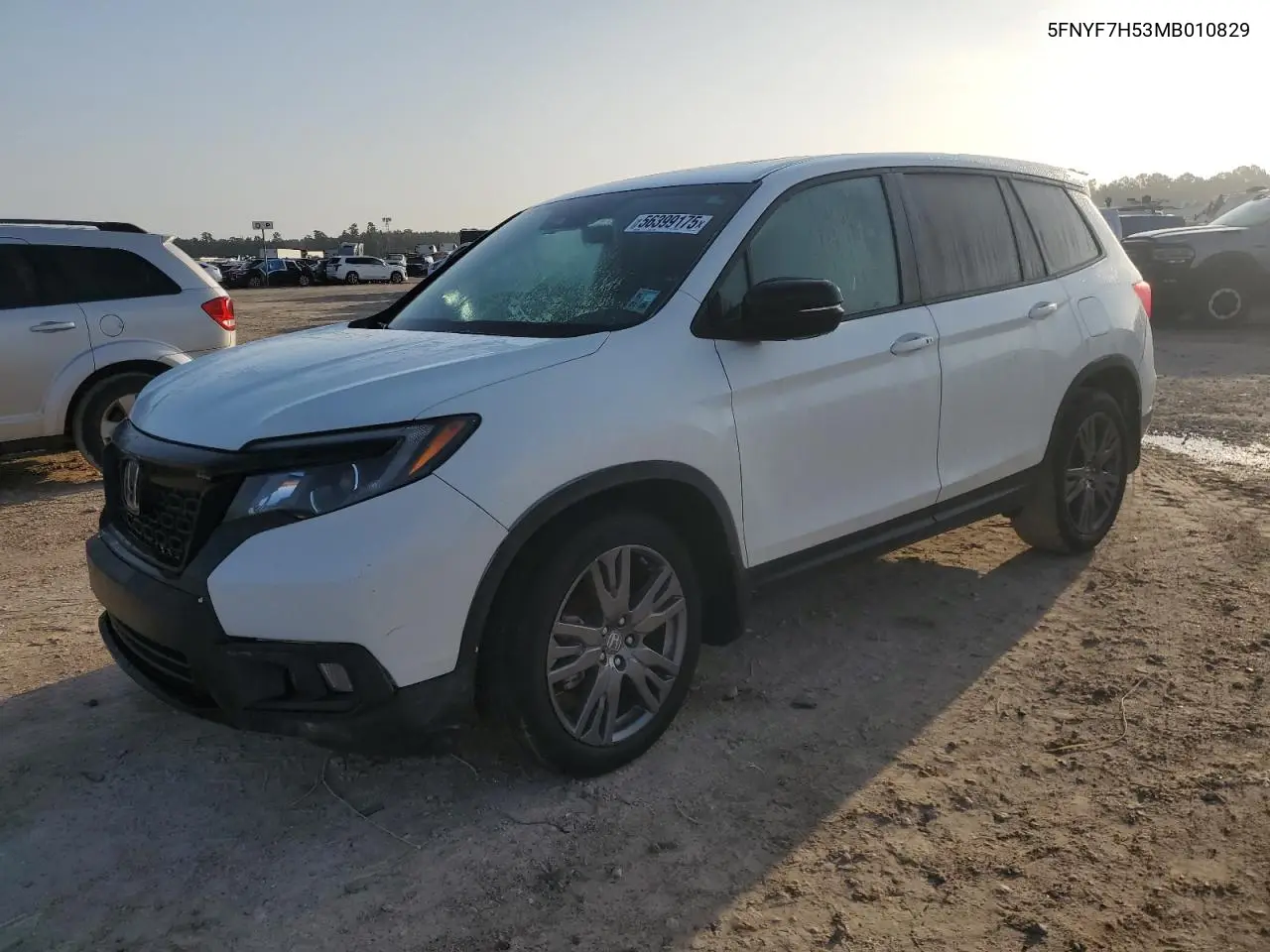 2021 Honda Passport Exl VIN: 5FNYF7H53MB010829 Lot: 56399175