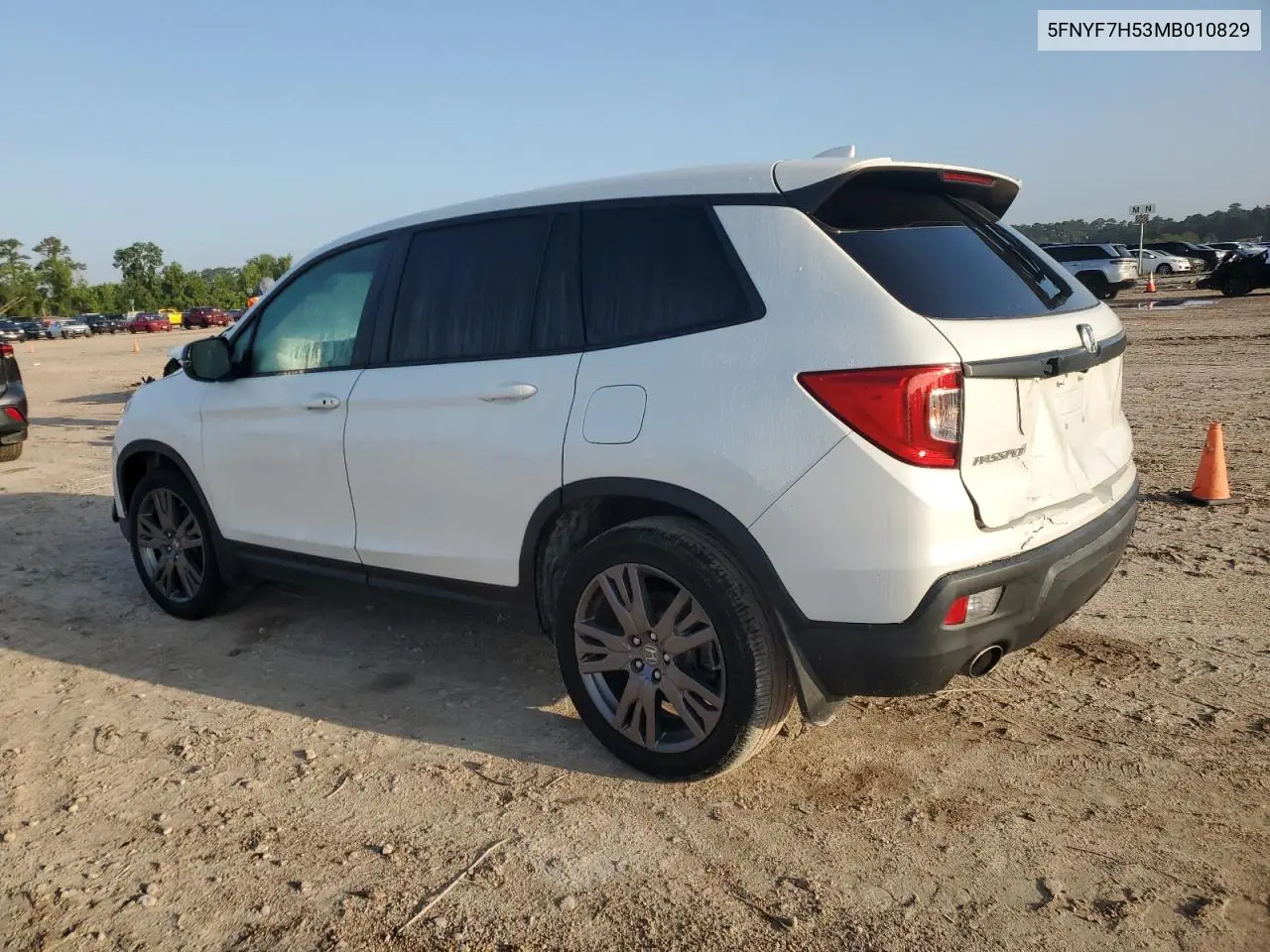 2021 Honda Passport Exl VIN: 5FNYF7H53MB010829 Lot: 56399175