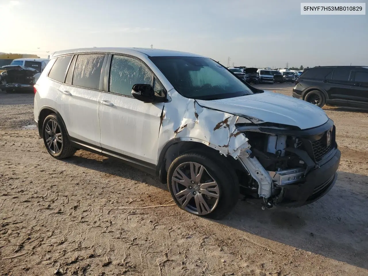 2021 Honda Passport Exl VIN: 5FNYF7H53MB010829 Lot: 56399175
