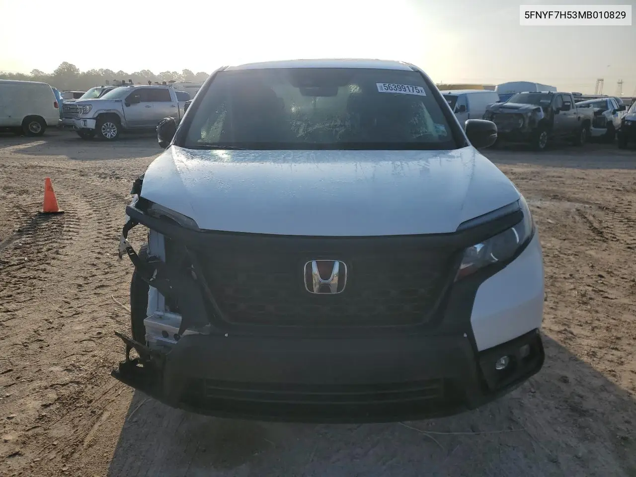 2021 Honda Passport Exl VIN: 5FNYF7H53MB010829 Lot: 56399175