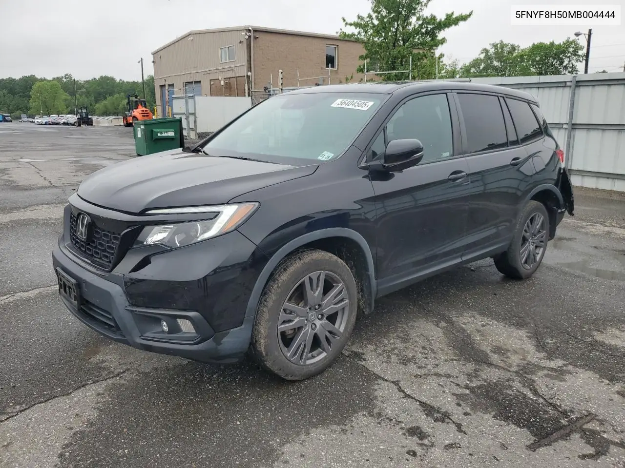 2021 Honda Passport Exl VIN: 5FNYF8H50MB004444 Lot: 56404505