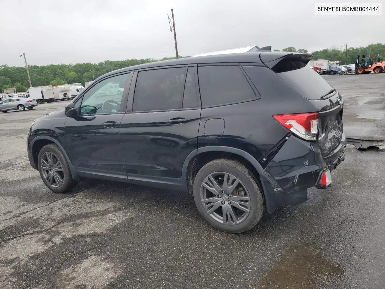 2021 Honda Passport Exl VIN: 5FNYF8H50MB004444 Lot: 56404505