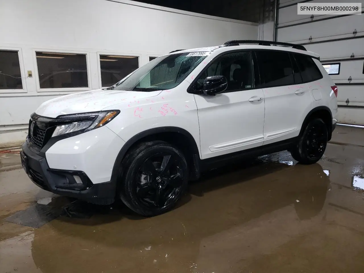 2021 Honda Passport Elite VIN: 5FNYF8H00MB000298 Lot: 59617995