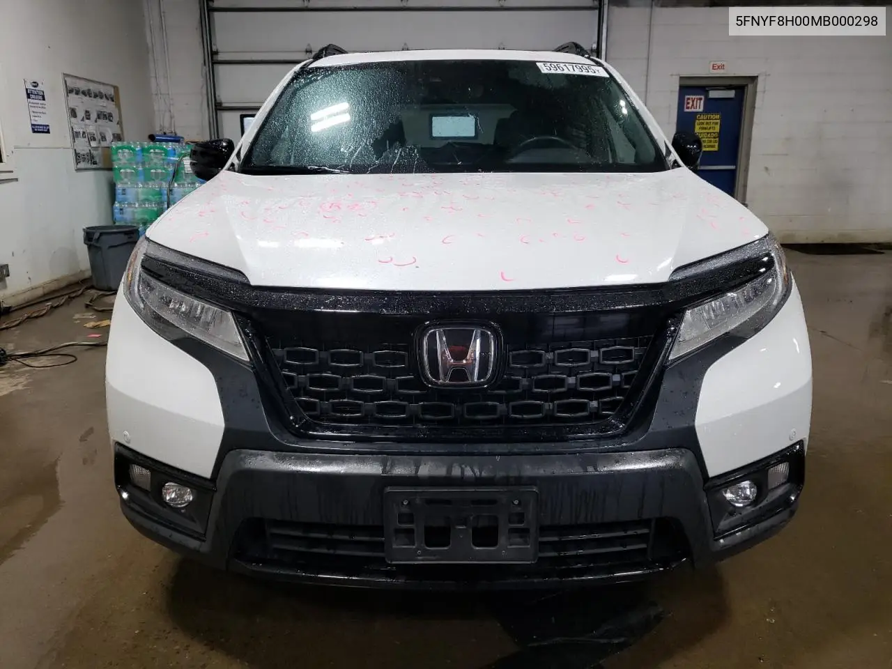 2021 Honda Passport Elite VIN: 5FNYF8H00MB000298 Lot: 59617995