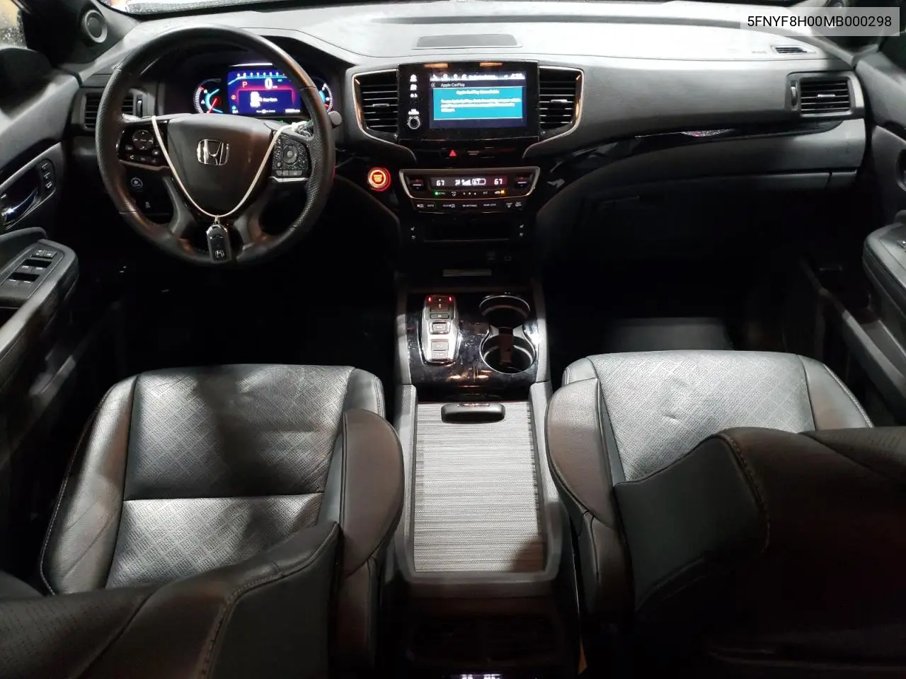 2021 Honda Passport Elite VIN: 5FNYF8H00MB000298 Lot: 59617995