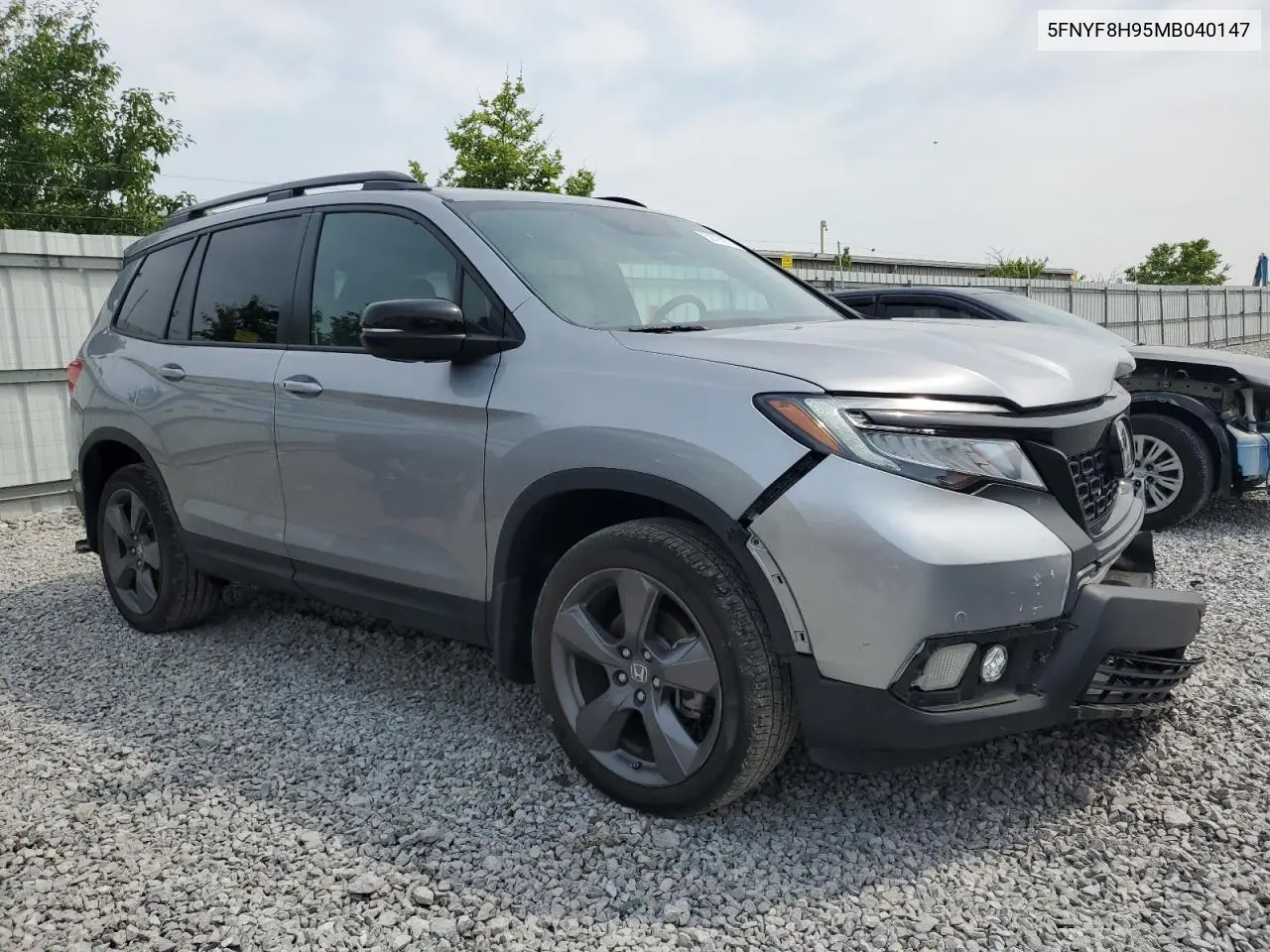 2021 Honda Passport Touring VIN: 5FNYF8H95MB040147 Lot: 59796975