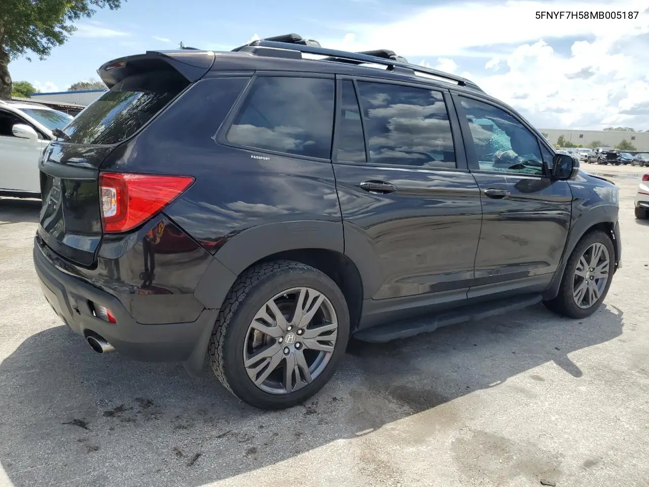 2021 Honda Passport Exl VIN: 5FNYF7H58MB005187 Lot: 60414535