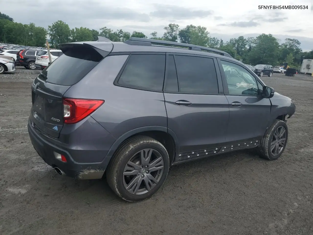 2021 Honda Passport Exl VIN: 5FNYF8H54MB009534 Lot: 61250985
